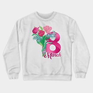 International women's day, 8th March Crewneck Sweatshirt